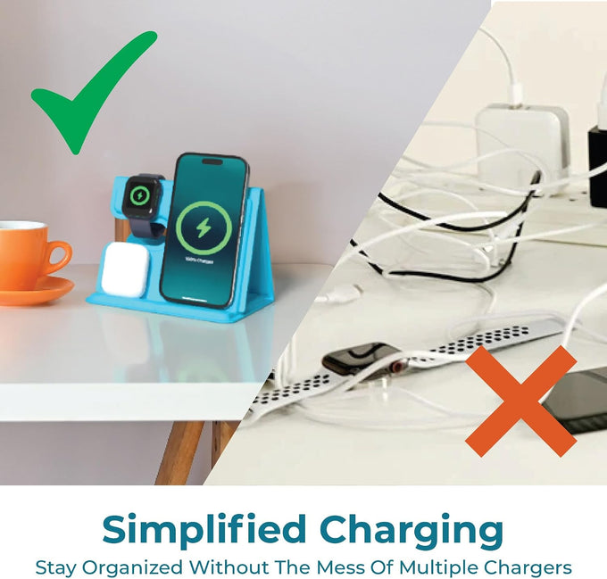 BLACK+DECKER 3 in 1 Charging Station for Apple, (Loch Ness)