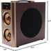 Rockville RHB70 100W 2.1 Powered Home Theater Speaker System, Cherry Wood