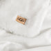 UGG Euphoria Throw Blanket, Plush Faux Fur Blanket, 50" x 70", White Snow