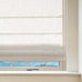 Cordless Linen Roman Shades, Natural Custom Fabric Room Darkening Roman Window Shades Blinds for Doors, French Doors, Kitchen Windows, Bathroom Windows