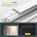 Motorized Automatic Cordless Roller Shades - Electric Blinds with Remote Control, Smart Blinds (Grey, 34 x 72)