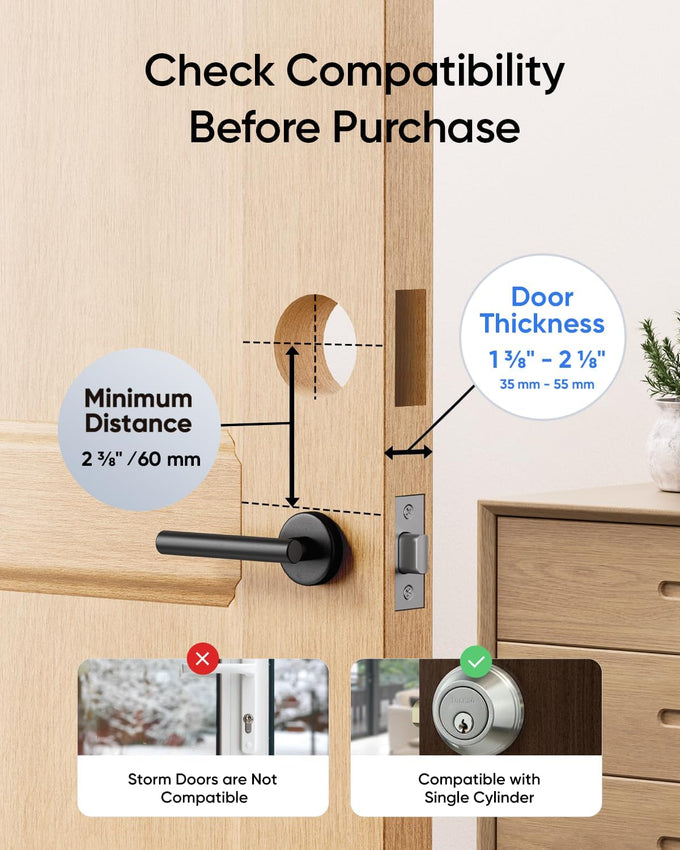 eufy Security Video Smart Lock S330, Keyless Entry Door Lock,Chime Included