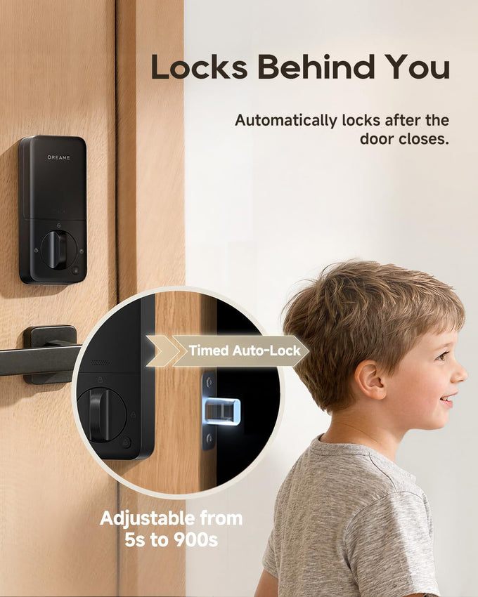 Dreame Lite Smart Door Lock, Keyless Entry Deadbolt Lock for Front Door