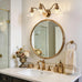 Redluck 3-Light Vintage Bathroom Light Fixtures, Vanity Lights Brass Gold