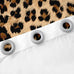 Feelyou Kids Leopard Print Window Curtains, Cowhide Blackout Curtains Boys Girls Brown Cow Fur Darkening Drapes for Bedroom Animal Living Room Window Treatments (2 Panels, 52 x 96 Inch)