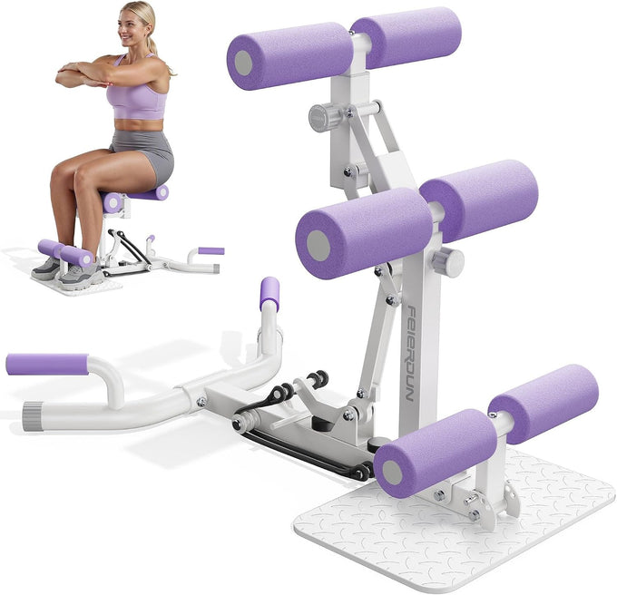 FEIERDUN Squat Machine for Women,400lbs Cap Adjustable Glute Trainer, Home