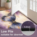 Purple Gold Celestial Butterfly 5'x7' Area Rugs for Living Room Mat