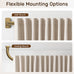 Curtain Rod 2 pack 32-90", Heavy Duty Curtain Rods, Brushed Gold
