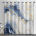 Marble Blackout Curtains for Bedroom Living Room, Turquoise Marble Curtains & Home Decor, Abstract Luxury Window Treatments, Thermal Grommet Nordic Modern Drapes, 96" Curtains 2 Panel Set