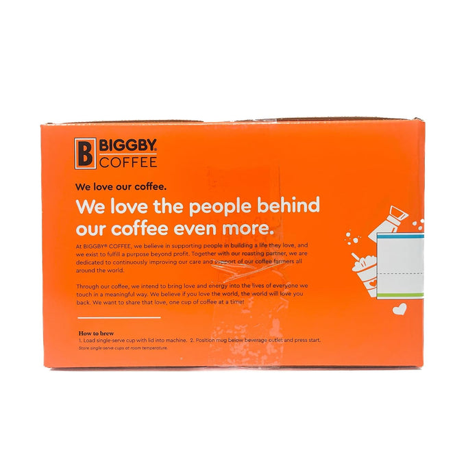 BIGGBY® Best Single Serve Coffee, Recyclable Plastic Cups, 80 Count Box, Medium Roasted