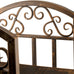 Panacea 15919 Log Bin with Scrolls, Brushed Bronze