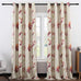 Leeva Print Curtains for Bedroom, Flower Patterned Blackout Window Treatments Curtains 60 Inches Wide for Sliding Doors Hallway, 60 x 106 Inches
