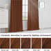 MUMFAS Burnt Orange Velvet Curtains 80 Inches Long Back Tab Rod Pocket Drapes for Bedroom Living Room W52 x L80 Inch 2 Panels