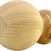 Highland Manor Wood Products Massive Kline Ball Finial - 8 1/4" Tall x 5 7/8" Wide - Unfinished Round Wooden Finial for Indoor Use - Perfect for Staircases or Bed Posts - (1 Finial) (Pine)