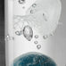 Leonardo Oceano 018685 Decorative Object Made of Transparent Glass, Handmade, Maritime Glass Decoration with Jellyfish Motif, Handmade, Unique, Glow in the Dark, Height: 19 cm