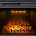 Electric Fireplace Insert Trim Kit for 40 inch Fireplace Electric Inserts, Metal Construction Plates, Black-B09R2114SG