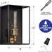 Outdoor Wall Light Fixture, Brass Exterior Wall Lantern, Waterproof Outdoor Wall Sconce Front Porch Light with Unique Door Design for Garage Garden Patio Staircase Balcony