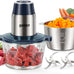 Ganiza Food Processors with 2 Bowls, 450W Meat Grinder Vegetable Chopper