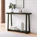 Kings Brand Furniture Emma Narrow Console Table, 44-Inch Wood Entryway Table for Hallway, Living Room, Behind Sofa, Modern Accent Sofa Table for Foyer, Space Saving Design (Caviar, 44 inches)