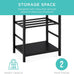 Best Choice Products 5-Piece Indoor Outdoor Wrought Iron Firewood Log Storage Rack Holder Firepit Tools Set for Fireplace, Fire Pit, Stove w/Hook, Broom, Shovel, Tongs - Black