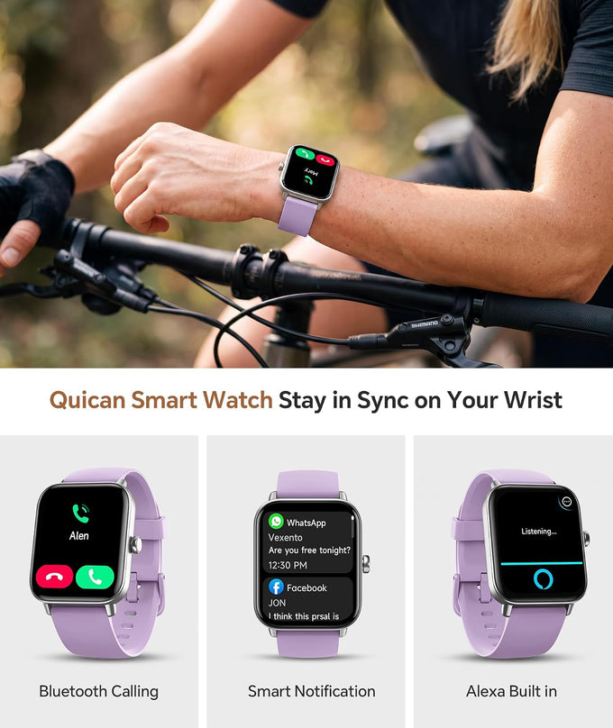 Smart Watch for Women/Men, Bluetooth Calling, Alexa built-in, iOS Android