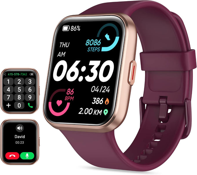 Tensky Smart Watch for Men/Women Android/iPhone/Samsung, Alexa Built-in, 1.8" Touch Screen Fitness Tracker with Answer/Make Calls, 3ATM Waterproof Heart Rate/Sleep/SpO2 Monitor, 120+ Sport Modes