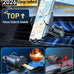 HTU Upgraded Strongest Suction No Block View Bendable Arm Car Phone Holder
