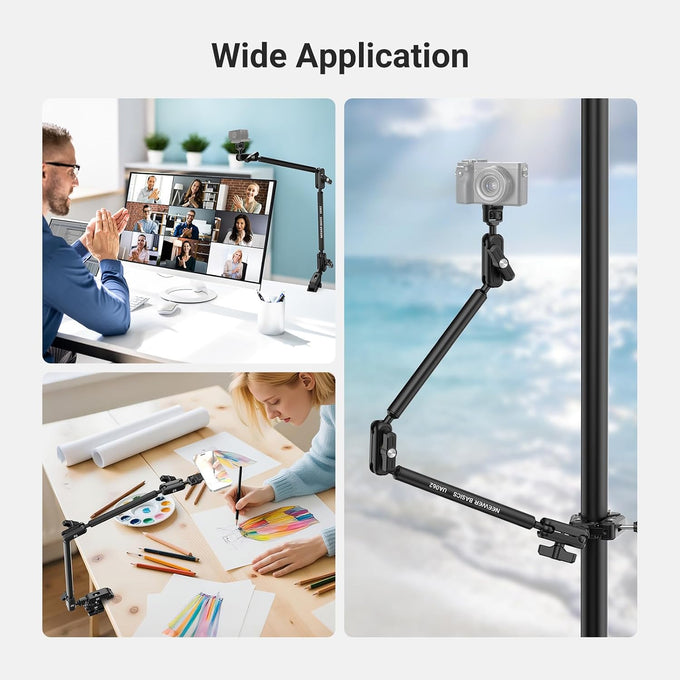 NEEWER Basics Magic Arm with Desk Clamp for Phone Webcam Camera Mic, UA062