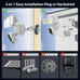 Onforu 2K Floodlight Camera Plug&Hardwired, Smart Security Camera Outdoor