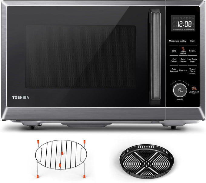 TOSHIBA Countertop Microwave Oven, 1.2 Cu.Ft, 1000W, Black