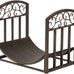 Panacea 15919 Log Bin with Scrolls, Brushed Bronze