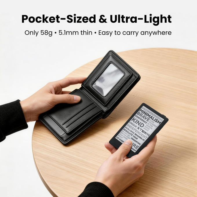 XTEINK X3 3.7" Pocket E-Ink eBook Reader, Space Black