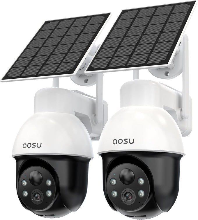 aosu 3K 5MP Solar Security Camera Wireless Outdoor PTZ 360° Smart Tracking