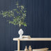 Faux Wood Panel Prepasted Wallpaper (Naval Blue)