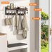 Evermagin 29" Coat Rack Wall Mount with Shelf for Entryway, Rustic Brown