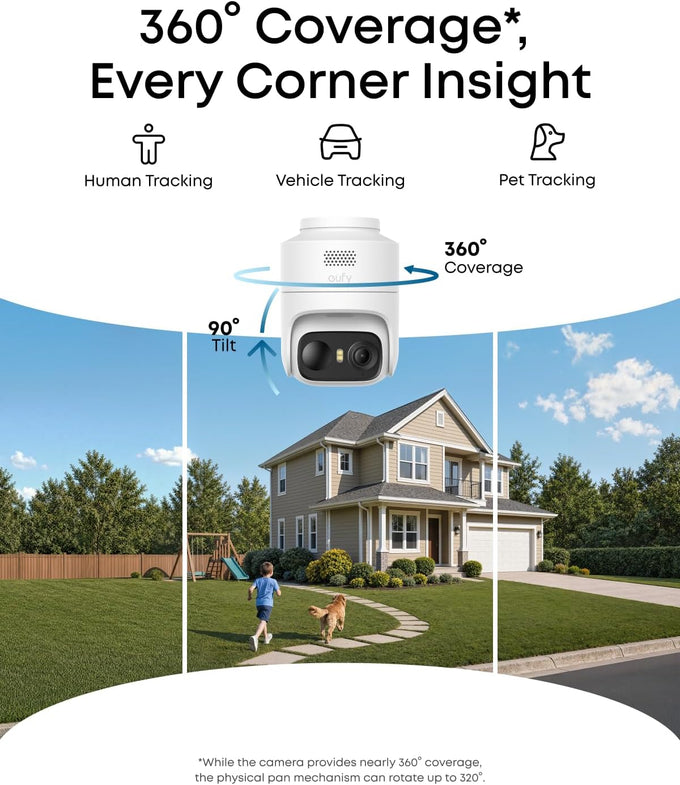 eufy Security eufyCam C37, Solar Cameras Wireless Outdoor,2K Resolution