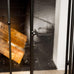 Barton 3-Panel Folding Fireplace Screen W/Magnetic Doors and 4-Pieces Fire Place Tools Set Home Steel Fire Spark Guard, Black