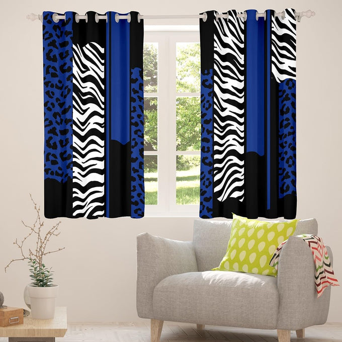 Feelyou Leopard Zebra Cheetah Curtains Living Room 2 Panels 52 x 84 Inch