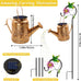 2 Pack Big Solar Lanterns Outdoor Waterproof, Gift for Mom Grandma Women Wife Daughter Mother's Day, Hummingbird Watering Can Garden Light With Shepherd Hook, Solar Path Light Yard Outside Patio Decor