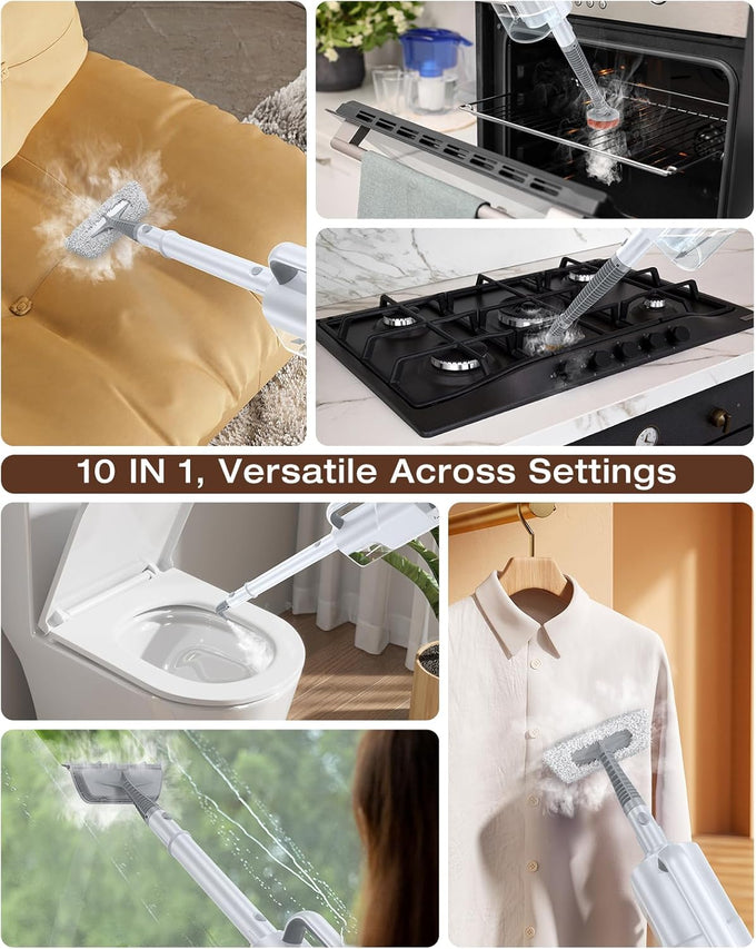 Steam Cleaner, 10-in-1 Detachable Handheld Steam Mop for Multi-Surface