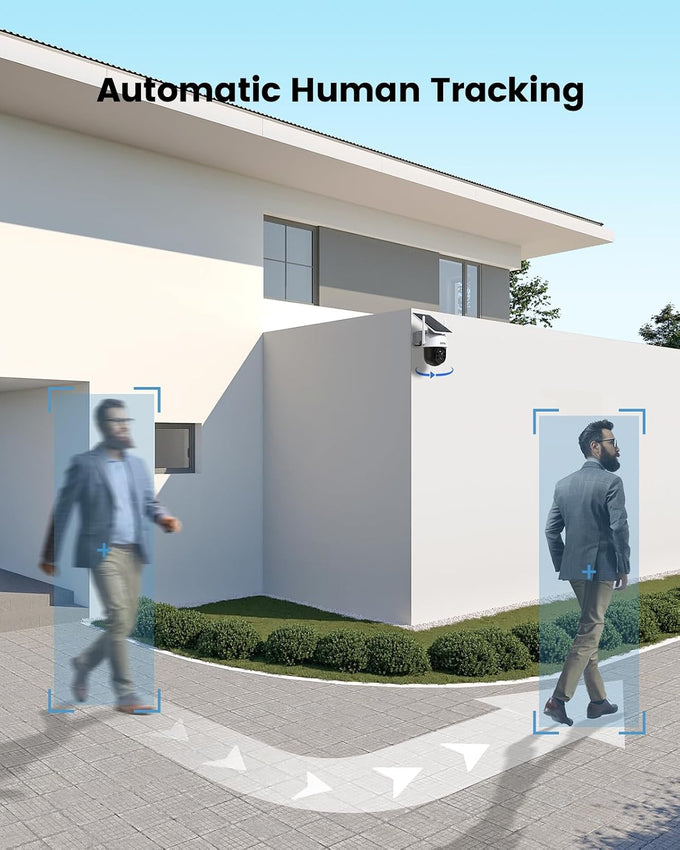 aosu Solar Camera Outdoor Wireless for Home Surveillance,Fixed Solar Panel