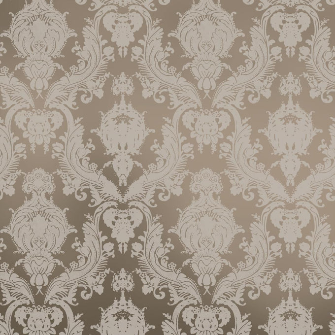 Tempaper Textured Metallic Blue Damsel Removable Peel and Stick Damask Wallpaper, 20.5 in X 16.5 ft, Made in the USA