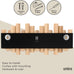 Umbra Picket Coat Rack, Wall Mount 5 Flip-Down Coat Hooks, Natural