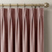 NICETOWN Girl 96 Inch Long Blush Pink Velvet Blackout Curtains Luxury Elegant Soft Pinch Pleated Drapes with Adjustable Hooks, Winter Thermal Window Treatments Classical Home Decor W40 x L96, 2 Panels