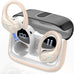 Wireless Earbuds 75H Bluetooth 5.4 Sport Headphones with Earhooks, Black