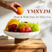Marble Decorative Fruit Bowl for Home Decor Entryway Pedestal Bowl - White