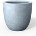 Kante Modern Home Minimalist 14" Dia Blue Gray Concrete Bowl Planter