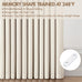 MIULEE Pinch Pleated 100% Blackout Curtains 40"x90" Long Birch 4 Panels Set