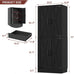 Unikito 71" Tall Kitchen Pantry Cabinet with Farmhouse Barn Doors
