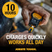 DEWALT Mini Wearable Bluetooth Speaker, Clip-On Jobsite Pro (Yellow)